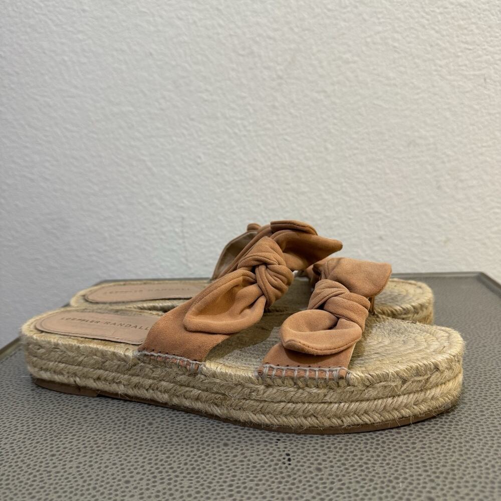 Loeffler Randall Daisy Espadrille Sandals Women's Size 39 Anthropologie Bow